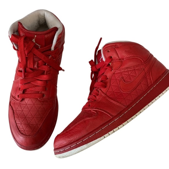 NIKE AIR JORDAN 1 Retro Phat Premier Varsity Red Sneakers Red Size 9 - Picture 2 of 13